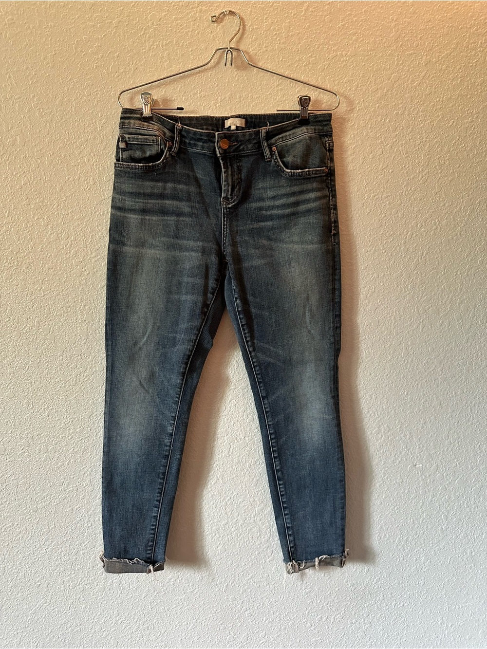 Dear John // Skinny Jeans with Frayed Folded Hem